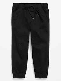 Image number 1 showing, Loose Twill Pull-On Jogger Pants for Toddler Boys