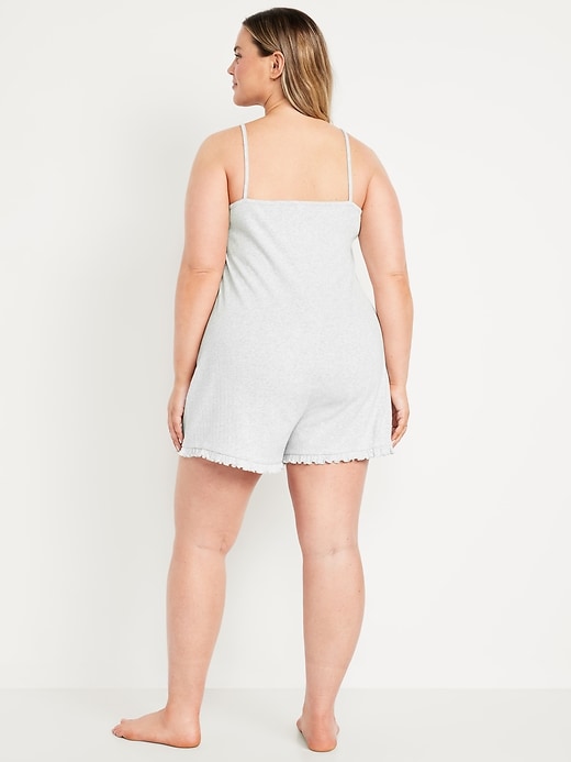 Image number 8 showing, Pointelle Pajama Romper