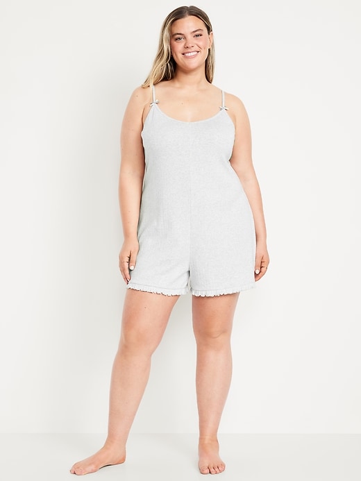 Image number 7 showing, Pointelle Pajama Romper