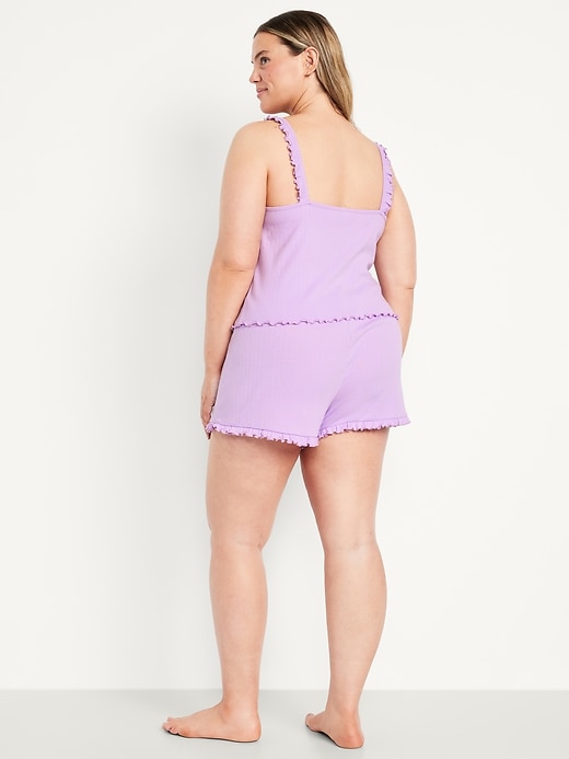 Image number 8 showing, Pointelle Pajama Short Set