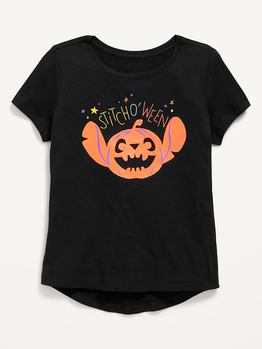 View large product image 1 of 2. Disney© Stitch Halloween Graphic T-Shirt for Girls