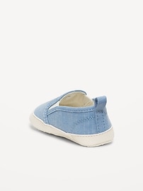 View large product image 3 of 5. Disney© Mickey Mouse Canvas Slip-On Sneakers for Baby