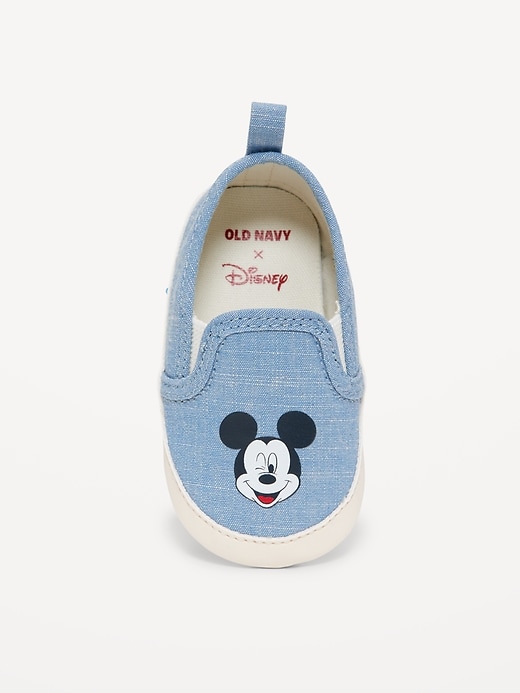 View large product image 2 of 5. Disney© Mickey Mouse Canvas Slip-On Sneakers for Baby