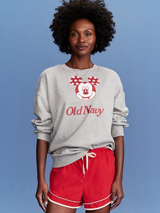 Image number 1 showing, Old Navy x Disney© Mickey Mouse Oversized Graphic Flag Sweatshirt