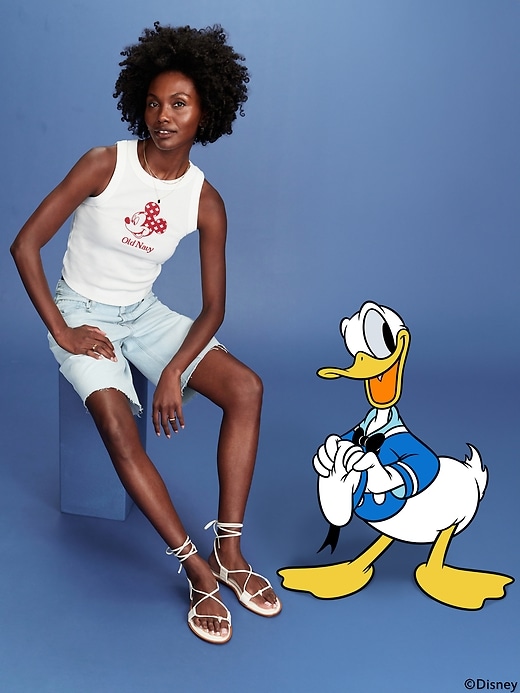 Image number 3 showing, Old Navy x Disney© Mickey Mouse Snug Logo Graphic Flag Tank Top