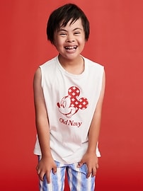 View large product image 3 of 5. Old Navy x Disney© Mickey Mouse Flag Logo-Graphic Muscle Tank for Boys