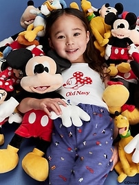 L'image numéro 1 présente Camisole bain de soleil ajustée à imprimé de drapeau et logo Mickey Mouse Old Navy x Disney © pour toute-petite fille