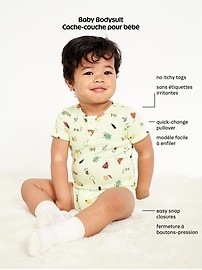 View large product image 3 of 3. Printed Cami Bodysuit for Baby