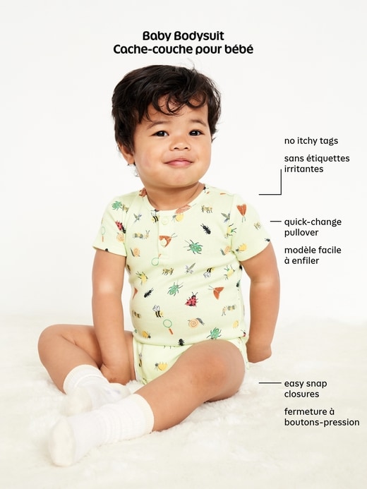 View large product image 2 of 2. Pointelle-Knit Cami Bodysuit for Baby