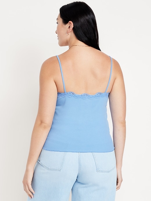Image number 5 showing, Lace-Trim Cami Tank Top