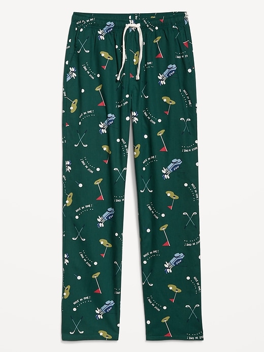 Image number 3 showing, Printed Poplin Pajama Pants