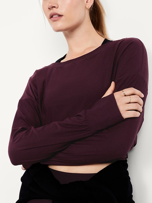 Image number 4 showing, CloudMotion Boat-Neck Top