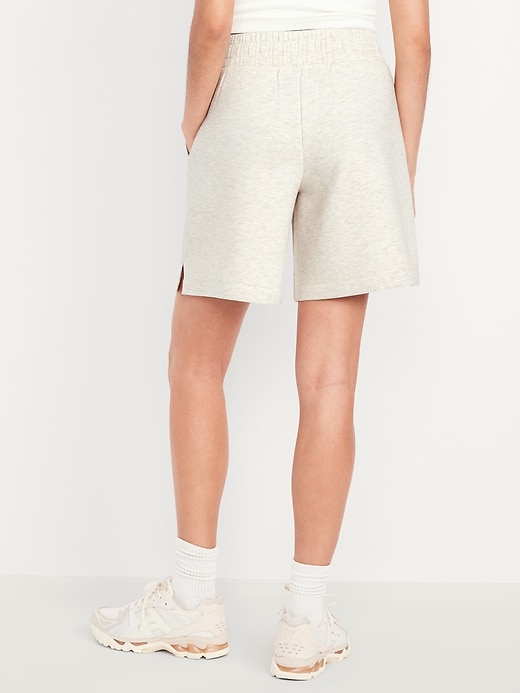 Image number 2 showing, High-Waisted Bounce Fleece Shorts -- 8-inch inseam