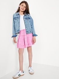 View large product image 3 of 3. Printed Tiered Ruffled Skirt for Girls