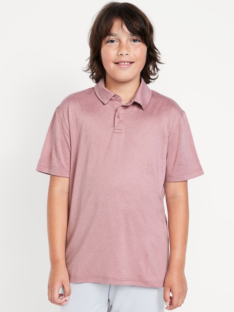 CloudMotion Performance Polo Shirt for Boys - Pink