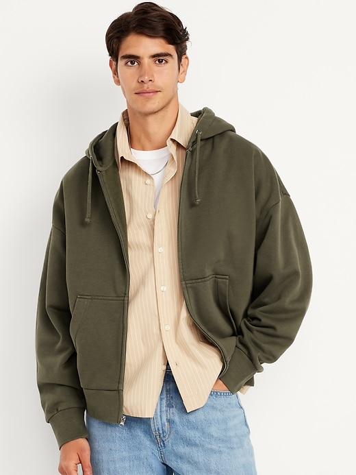 Image number 1 showing, Oversized Heavyweight Zip Hoodie