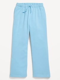 View large product image 4 of 4. Favorite Fleece High-Waisted Wide-Leg Sweatpants for Girls