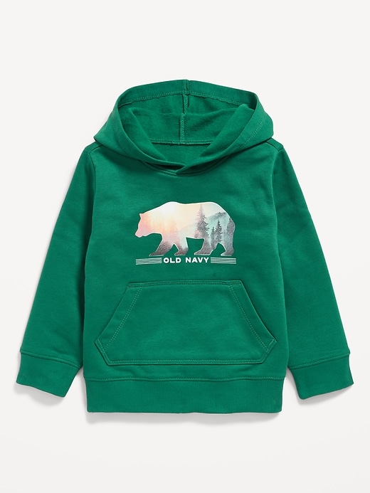 View large product image 1 of 1. Logo-Graphic Fleece Pullover Hoodie for Toddler Boys