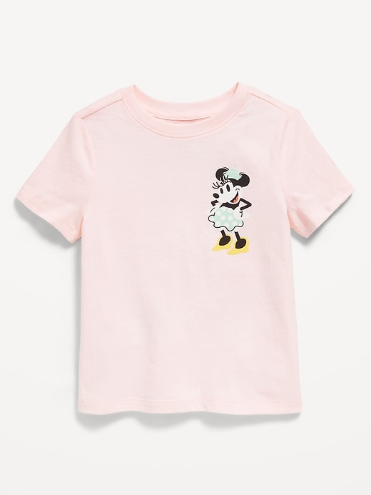 View large product image 1 of 2. Disney© Minnie Mouse Graphic T-Shirt for Toddler Girls