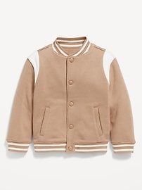 L'image numéro 1 présente Blouson aviateur en molleton pour tout-petit garçon