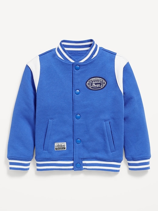 Voir une image plus grande du produit 1 de 1. Blouson aviateur en molleton pour tout-petit garçon