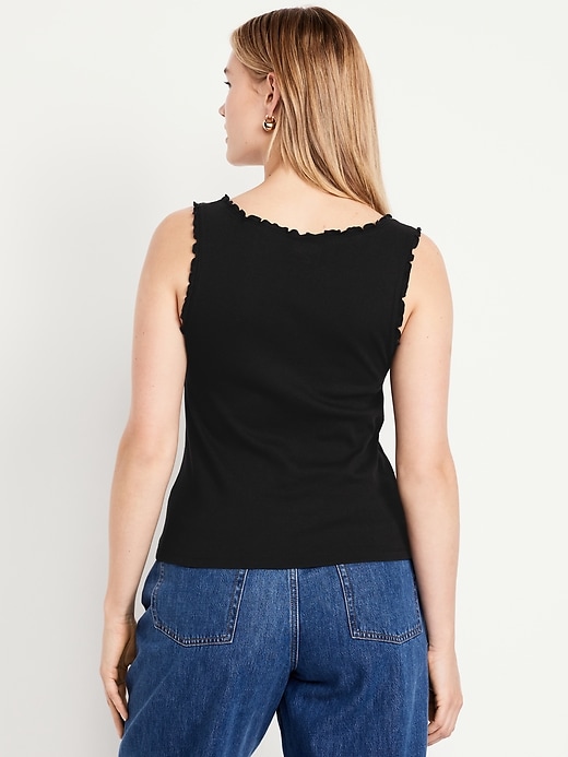 Image number 6 showing, Cinched Rib-Knit Tank Top