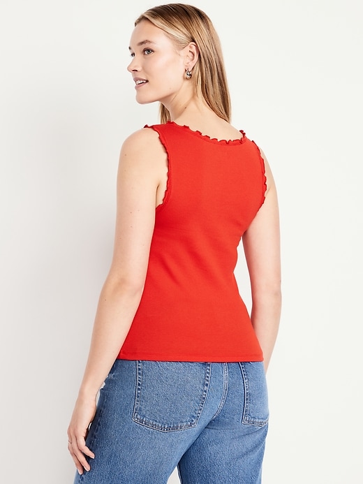 Image number 6 showing, Cinched Rib-Knit Tank Top