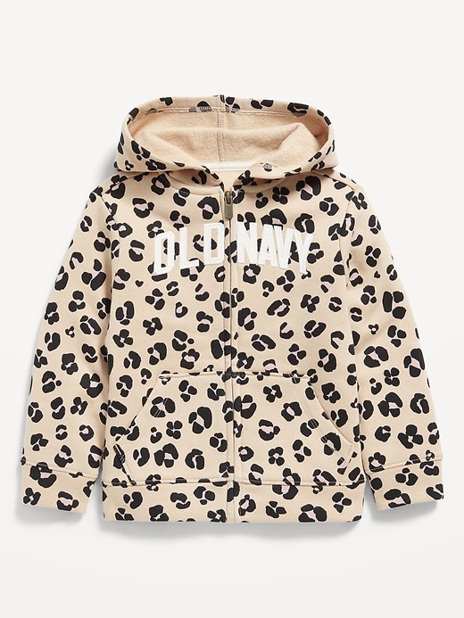 View large product image 1 of 2. Printed Logo-Graphic Zip Hoodie for Toddler Girls