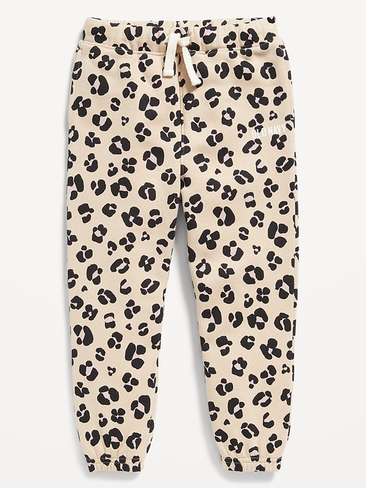 View large product image 1 of 2. Printed Cinched-Hem Logo-Graphic Jogger Sweatpants for Toddler Girls