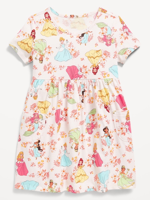 Disney© Fit and Flare Pocket Dress for Toddler Girls - Multi
