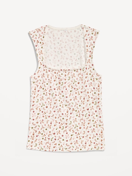 Image number 8 showing, Trapeze-Neck Floral Top