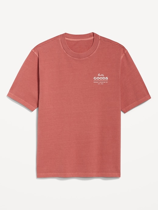 Image number 1 showing, Heavyweight Crew-Neck Graphic T-Shirt