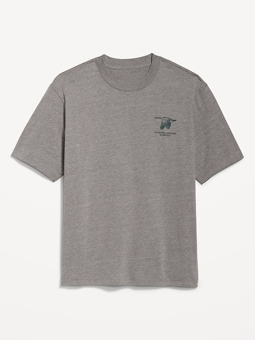 Image number 1 showing, Heavyweight Crew-Neck Graphic T-Shirt