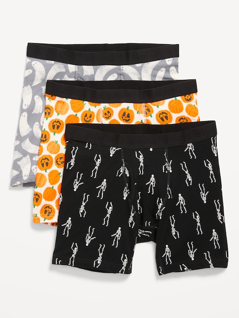 3-Pack Soft-Washed Boxer-Briefs -- 6.25-inch inseam - Multi