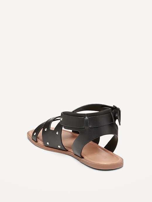 Image number 4 showing, Faux-Leather Gladiator Sandals for Girls