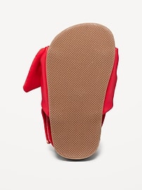 View large product image 4 of 4. Faux-Leather Bow-Front Sandals for Baby