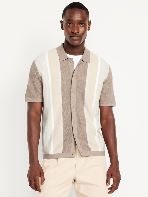 Image number 1 showing, Button-Down Striped Polo