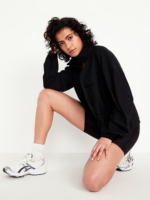 Image number 4 showing, SleekTech Oversized Cinched-Waist Jacket