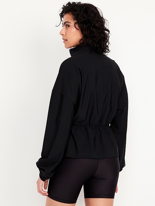 Image number 3 showing, SleekTech Oversized Cinched-Waist Jacket