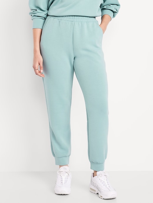 Image number 3 showing, High-Waisted Bounce Fleece Jogger Sweatpants