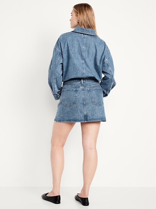 Image number 5 showing, High-Waisted OG Jean Mini Skirt