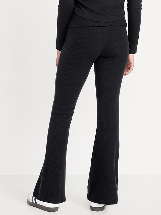 View large product image 2 of 4. CozePlush Foldover Flare Leggings for Girls