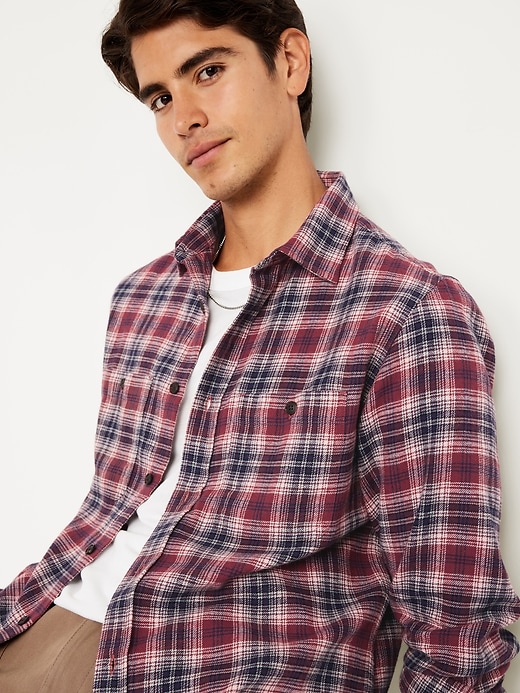 Image number 6 showing, Plaid Flannel Pocket Shirt