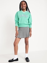 View large product image 3 of 4. Pleated Twill Skirt for Girls
