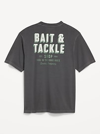 L'image numéro 2 présente T-shirt ras du cou en tissu épais à imprimé