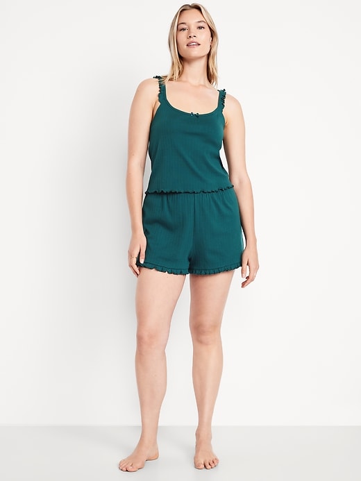 Image number 5 showing, Pointelle Pajama Short Set