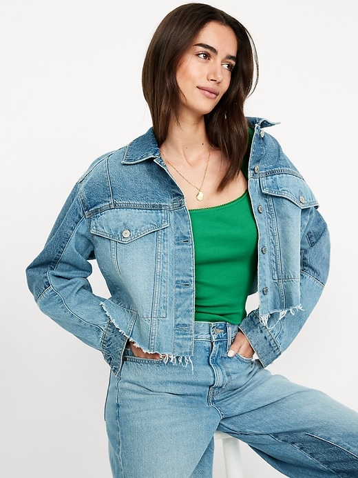 Image number 3 showing, Square-Neck Ribbed T-Shirt