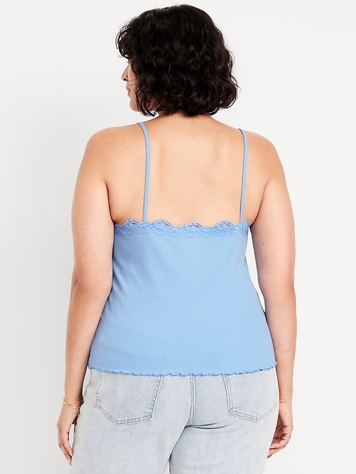 Image number 7 showing, Lace-Trim Cami Tank Top
