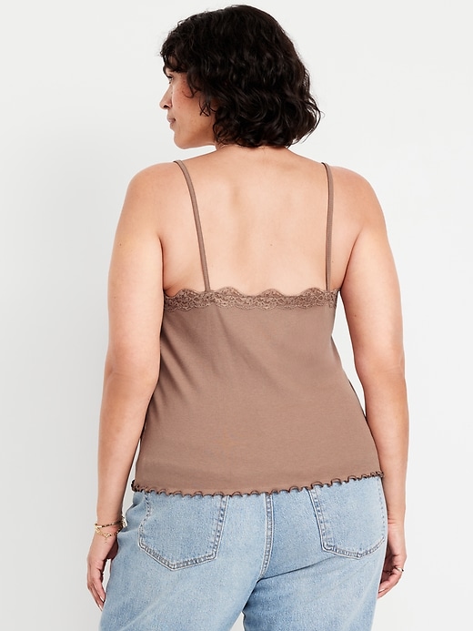 Image number 7 showing, Lace-Trim Cami Tank Top