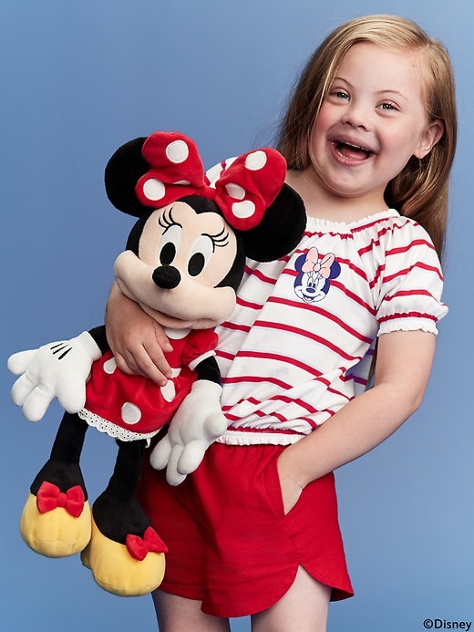 View large product image 1 of 2. Old Navy x Disney© Minnie Mouse Puff-Sleeve Graphic Top for Toddler Girls